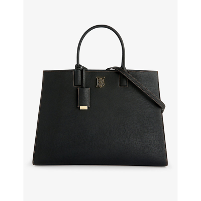 Burberry Black Frances Medium Leather Top-handle Bag