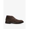 Doucal's Suede Lace-up Shoes In Brown