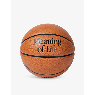 Market Meaning Brand-print Basketball In Orange