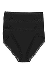 Natori Bliss French Cut Brief 3 Pack In Black