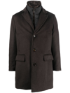 MOORER SINGLE-BREASTED NOTCHED COAT