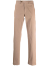 CANALI STRAIGHT-LEG COTTON TAILORED TROUSERS