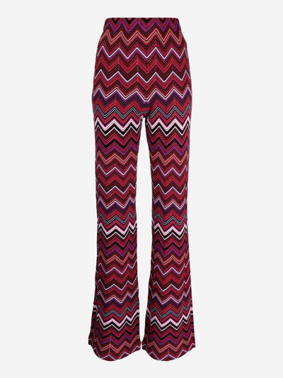 Missoni Zigzag Trousers In Multicolor