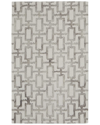 Weave & Wander Marengo Modern Geometric Wool Area Rug In White