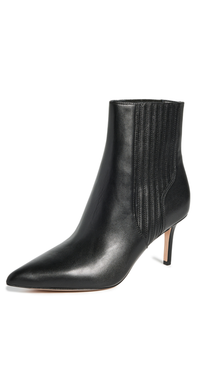 Veronica Beard Women's Lisa 70mm Leather Ankle Boots In Black