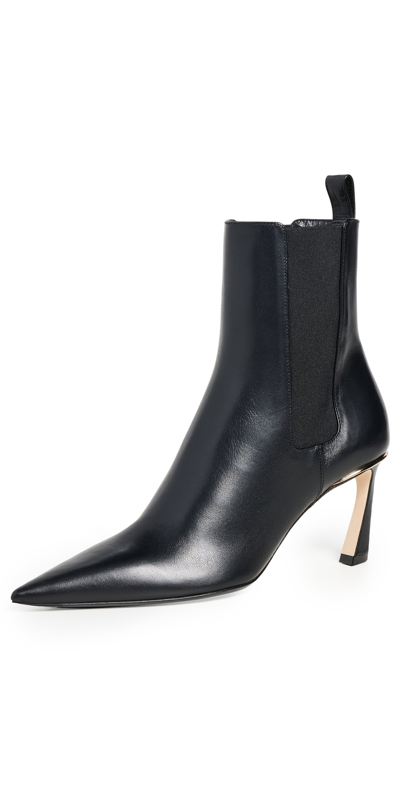 Victoria Beckham Leather Chelsea Ankle Booties In Black