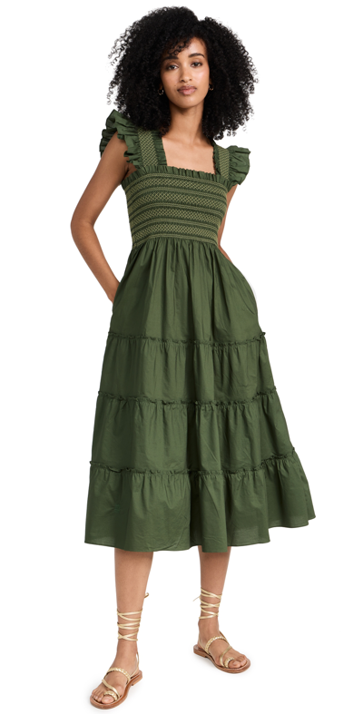Hill House Home The Ellie Nap Dress In Leaf Green