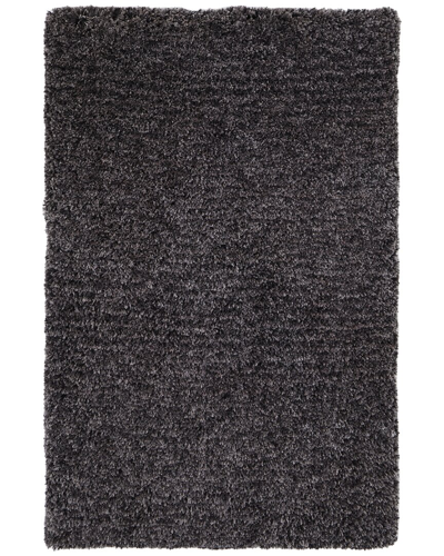 Weave & Wander Gendry Modern Solid Polyester Accent Rug In Black