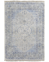 WEAVE & WANDER WEAVE & WANDER RAMEY TRANSITIONAL MEDALLION WOOL & VISCOSE AREA RUG