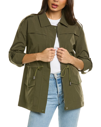 Pascale La Mode Trench Coat In Green