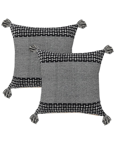 Lr Home Set Of 2 Elevate Geometric Throw Pillows