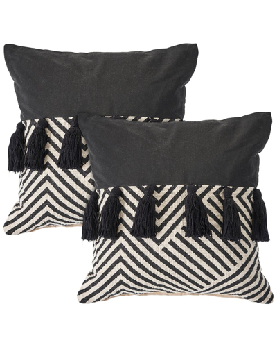 Lr Home Set Of 2 Elevate Chevron Throw Pillows