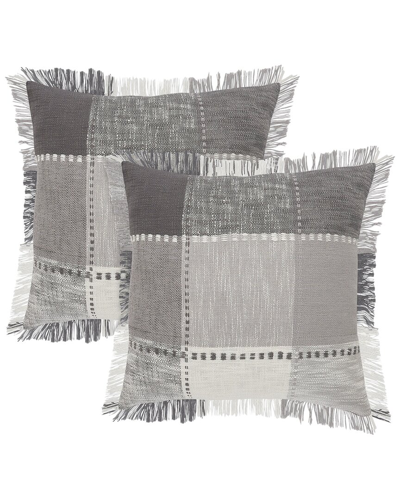 Lr Home Set Of 2 Drew Tartan Throw Pillows