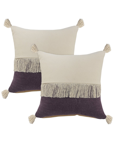 Lr Home Set Of 2 Carnival Color Block Throw Pillows