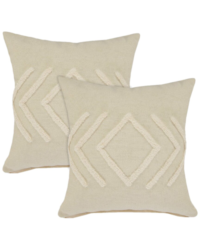 Lr Home Set Of 2 Oslo Diamond Throw Pillows