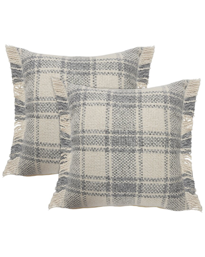 Lr Home Set Of 2 Drew Tartan Throw Pillows