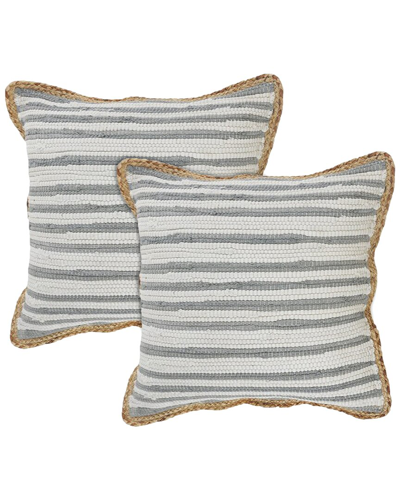 Lr Home Set Of 2 Riley Striped Throw Pillows