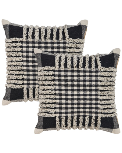 Lr Home Set Of 2 Elevate Tartan Throw Pillows