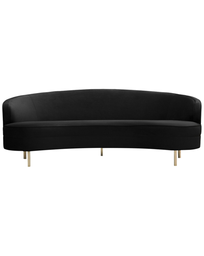 Tov Furniture Baila Black Velvet Sofa