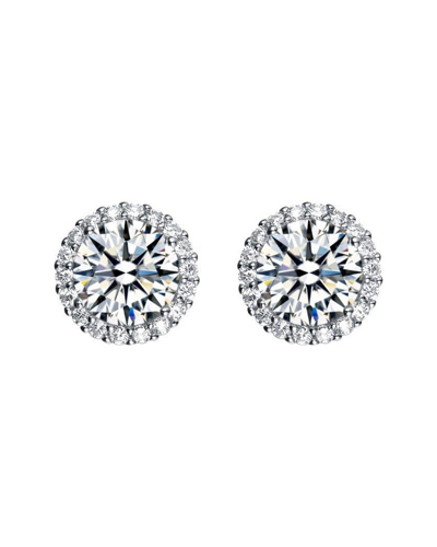 Genevive Silver Flawless Grade Cz Studs