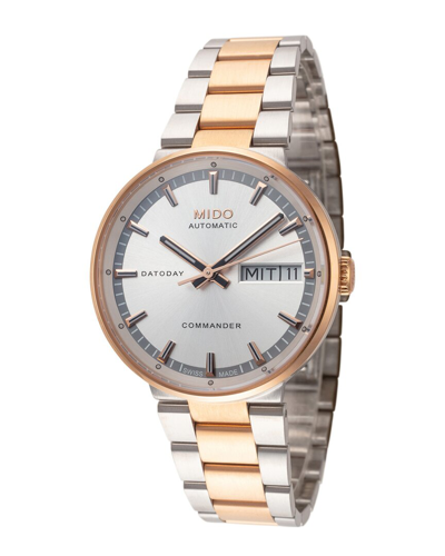 Mido Women's Commander 33mm Automatic Watch In Gold