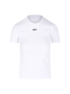 OFF-WHITE RIBBED T-SHIRT