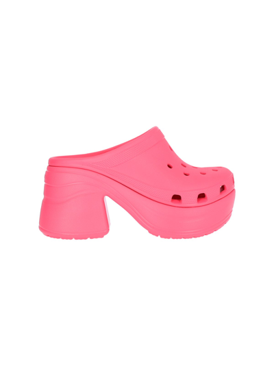 Crocs Classic Siren Clogs In Hyper Pink