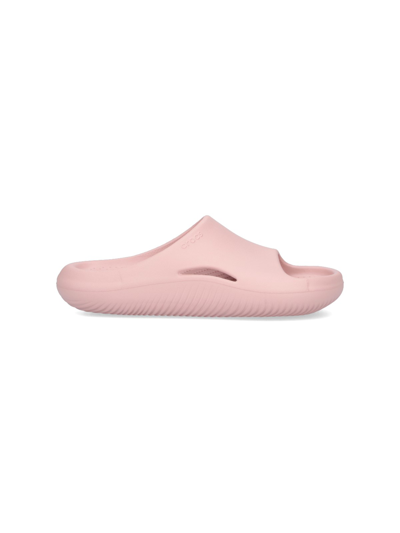 Crocs Mellow Slide Sandals In Pink