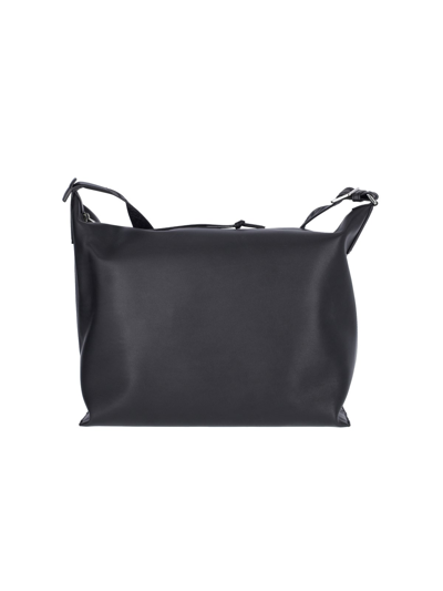 Loewe Men's Cubi Small Crossbody Bag In Black  