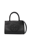 Tory Burch Embroidered-logo Mini Bag In Black