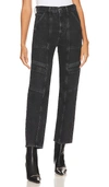 Agolde Cooper Cargo Jean In Panther In Black