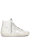 Golden Goose Francy Sneaker In White/silver/milk In White