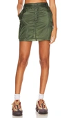 Nsf Samara Cargo Mini Skirt In Dark Green