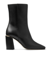 JIMMY CHOO LOREN 85 LEATHER ANKLE BOOTS
