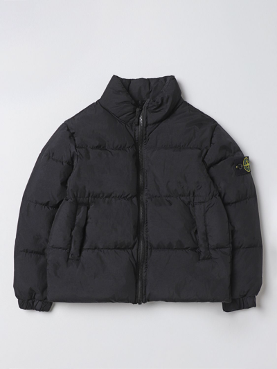 Stone Island Junior Jacket  Kids Colour Black