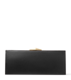 JIMMY CHOO LEATHER DIAMOND COCKTAIL CLUTCH BAG