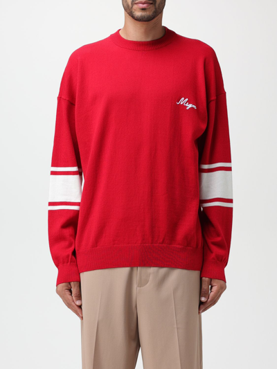 Msgm Jumper  Men In Red