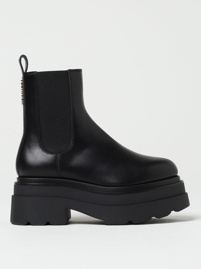 Alexander Wang Chelsea Carter Combat Boots In Black Leather