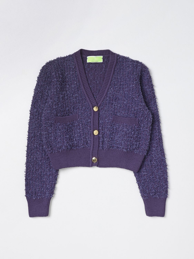 Elisabetta Franchi La Mia Bambina Sweater  Kids Color Violet