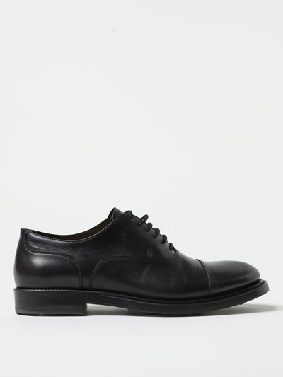 Tod's Lace-up Shoes In Leather In Black