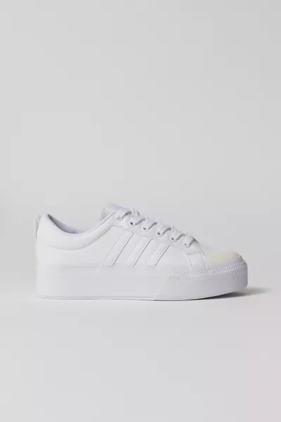 Adidas Originals Bravado 2.0 Platform Skate Sneaker In White/ White/ Chalk White