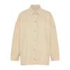 Free People Madison City Shacket In Caramel