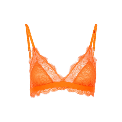 Love Stories Love Lace Soft-cup Bra In Orange