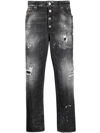 DSQUARED2 DSQUARED2 DISTRESSED TAPERED JEANS