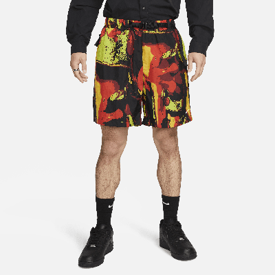 Nike Unisex "huarache Frog" Woven Shorts In Black