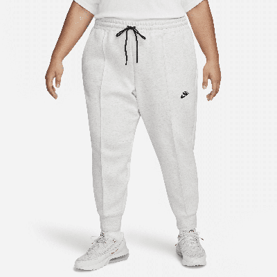 Nike Women's  Sportswear Tech Fleece Mid-rise Jogger Pants (plus Size) In Grey