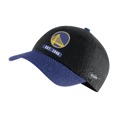 Nike Golden State Warriors Heritage86 Icon Edition  Men's Nba Cap In Black