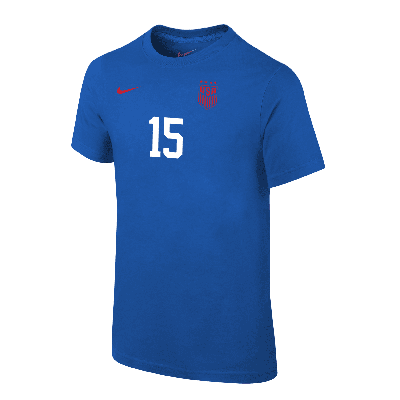 Nike Megan Rapinoe Uswnt Big Kids'  Soccer T-shirt In Blue