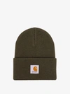 Carhartt Beanie Hat With Logo Patch In Green