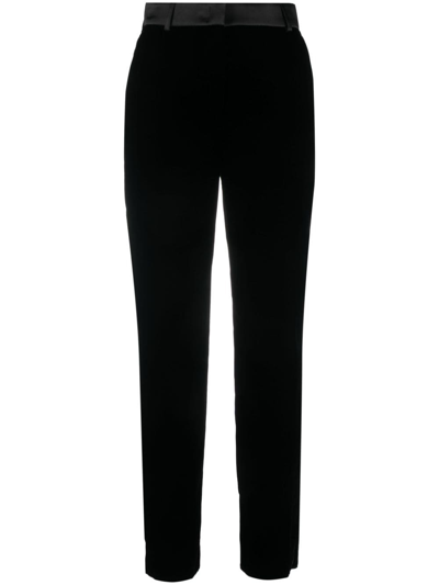 Ports 1961 Slim-cut Tailored Trousers In Schwarz